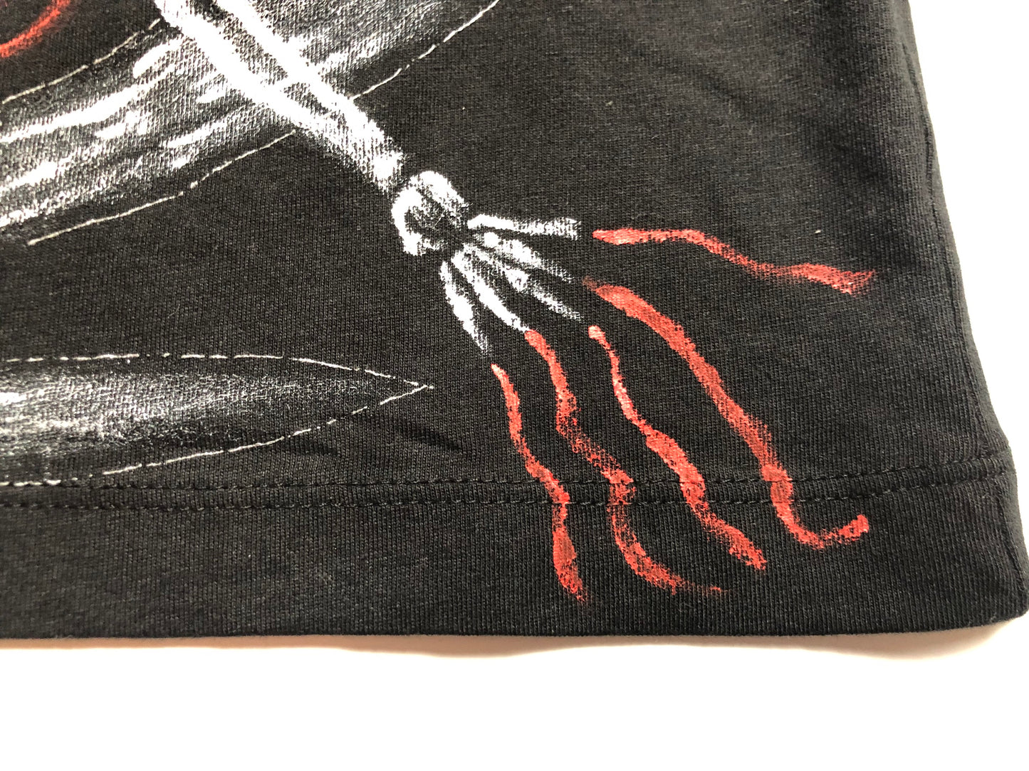 Women's Black Long Sleeve T-shirt Devil in the Details