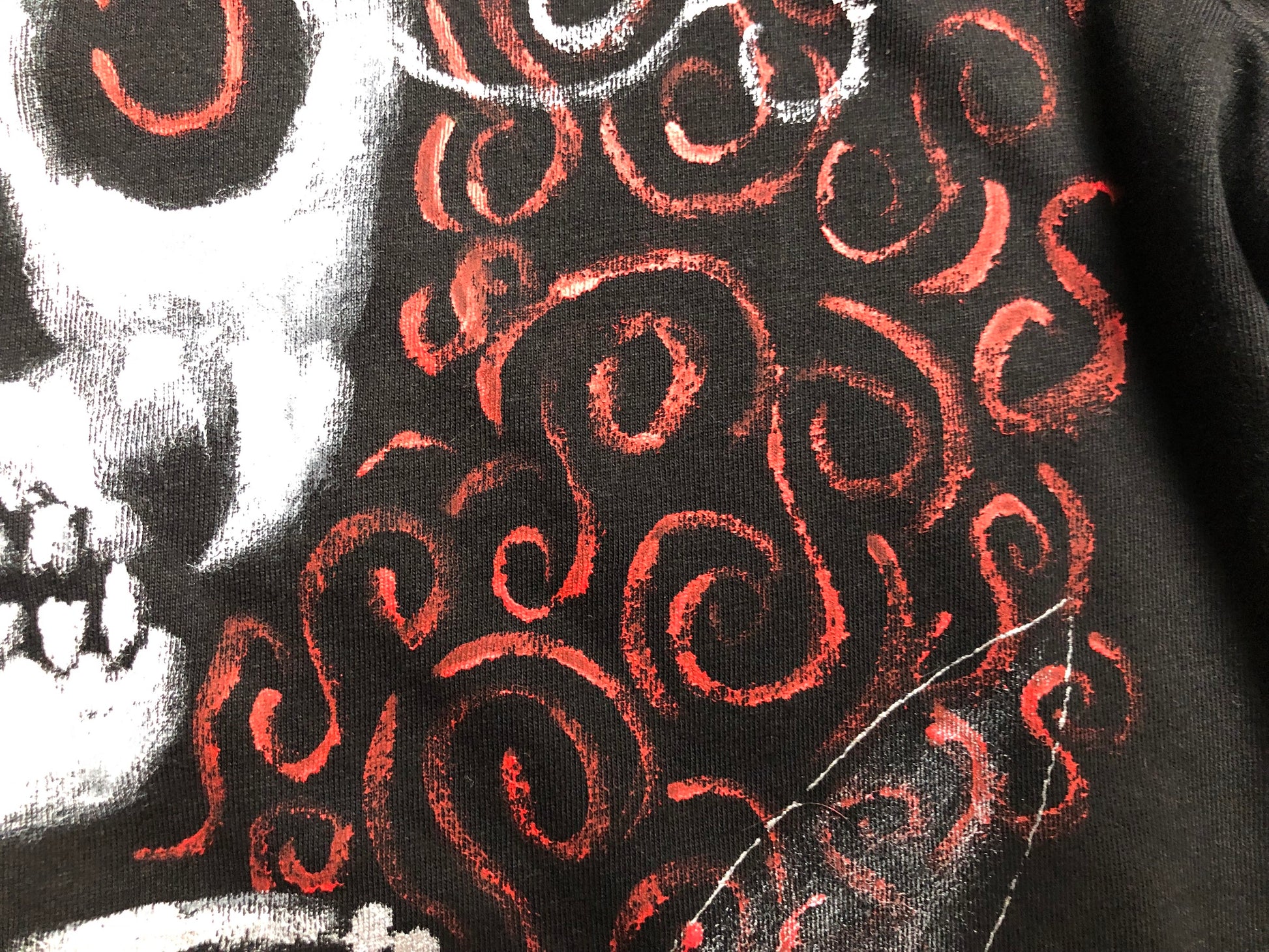 Women's Black Long Sleeve T-shirt Devil in the Details