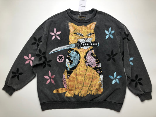 Women's sweatshirt japanese cat