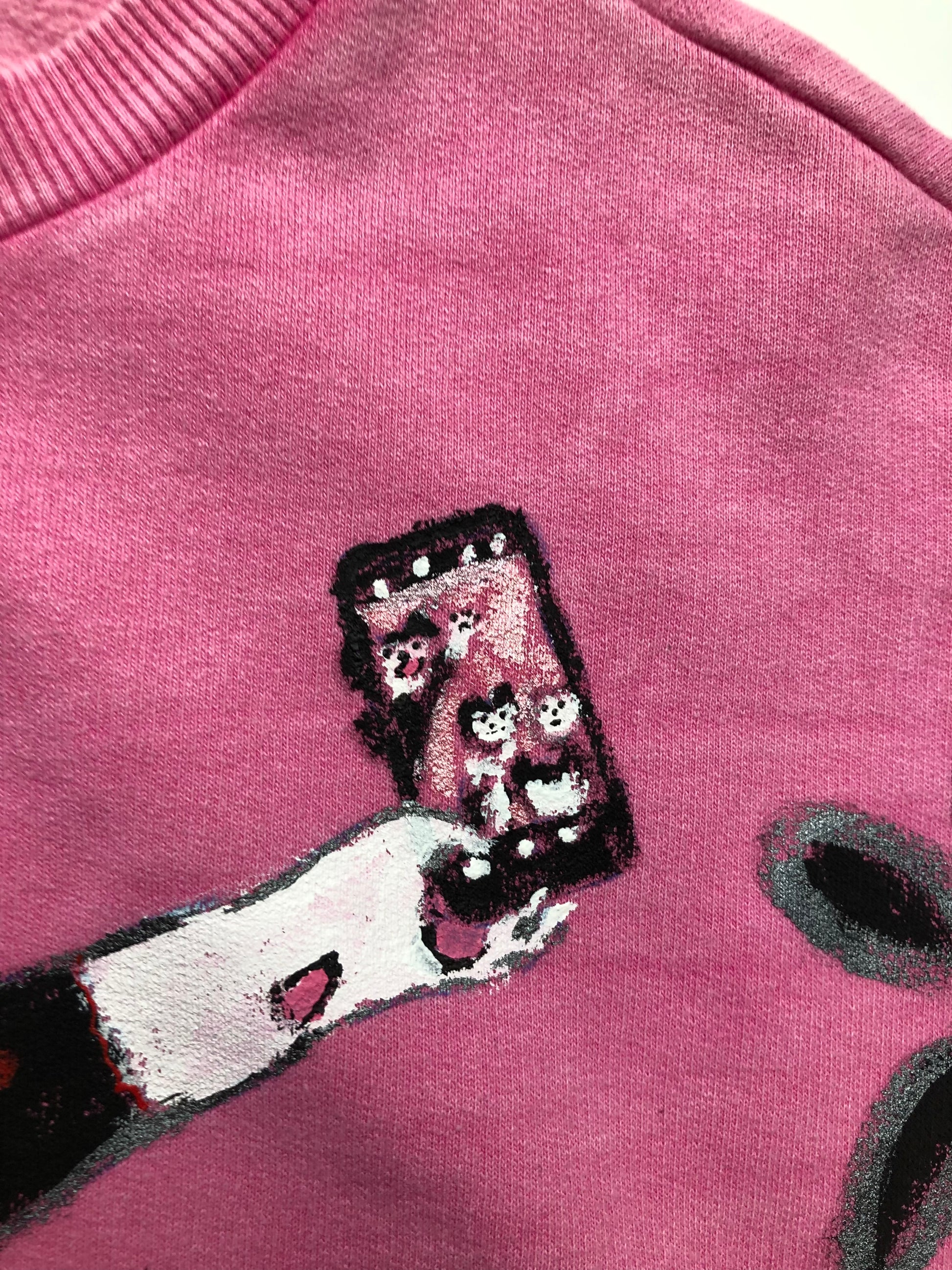 Women's sweatshirt selfie kitties Pattern Details