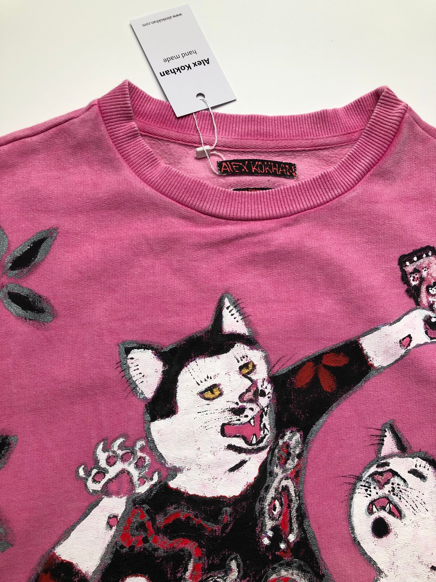 Women's sweatshirt selfie kitties Pattern Details