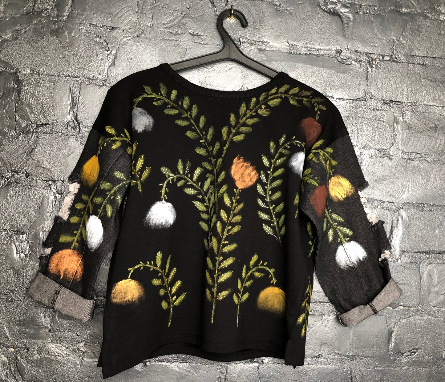 Back Women's best animal and and floral decor sweatshirt in the interior