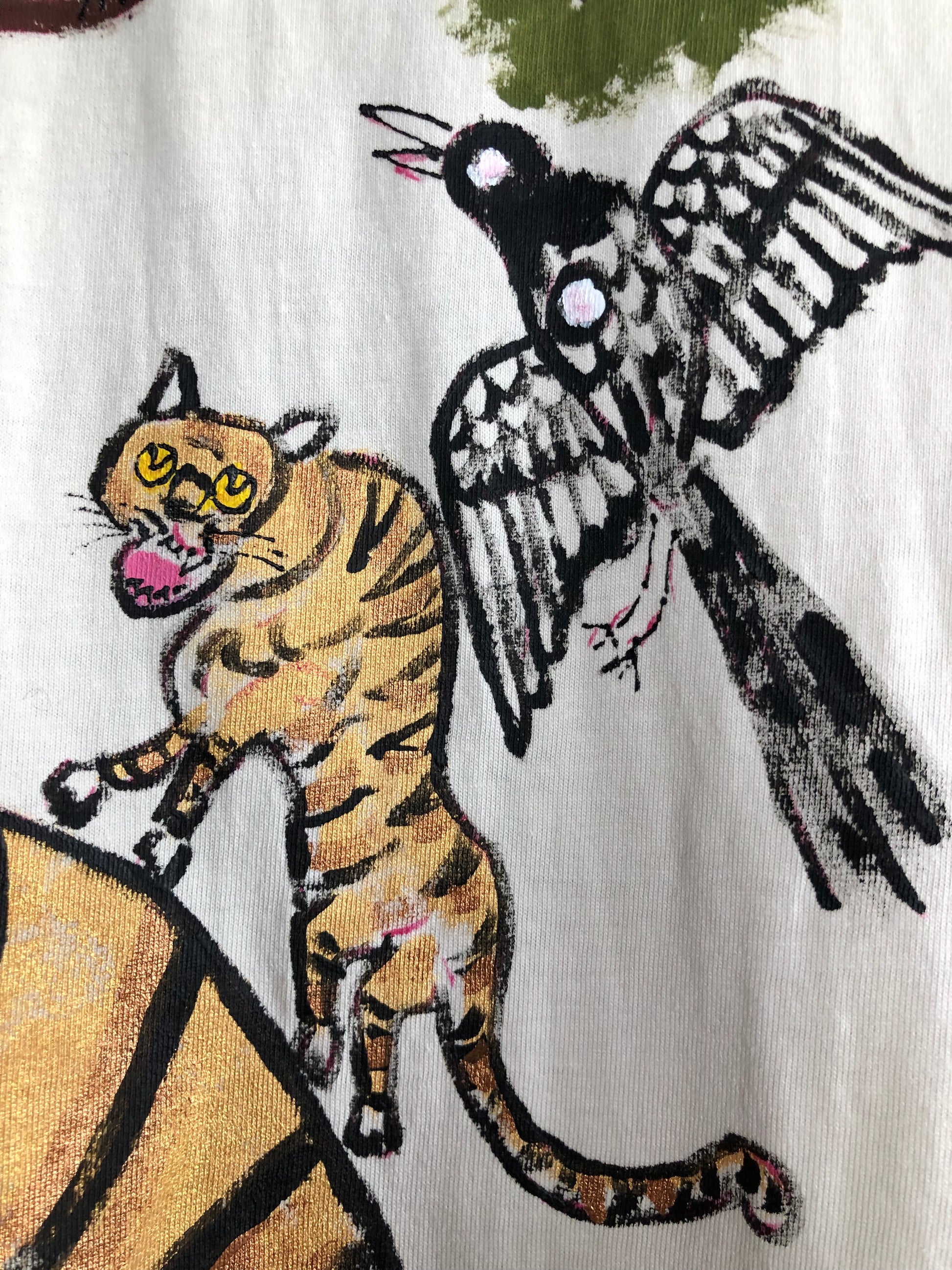 Funny tiger on clothes